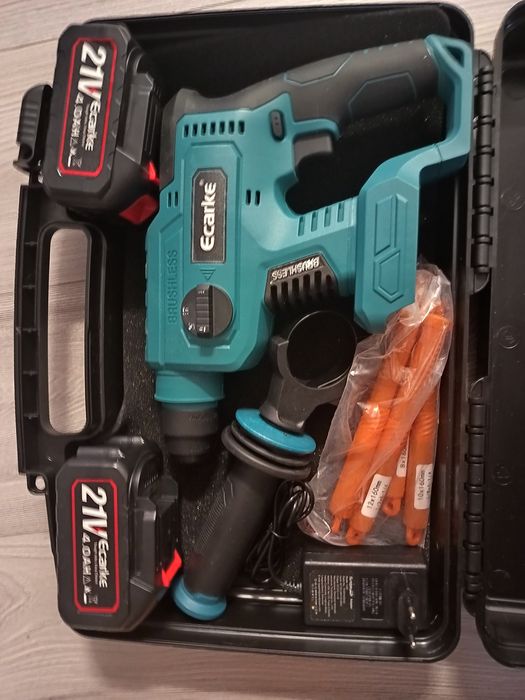 Rotopercutor brushless cu doua bateri