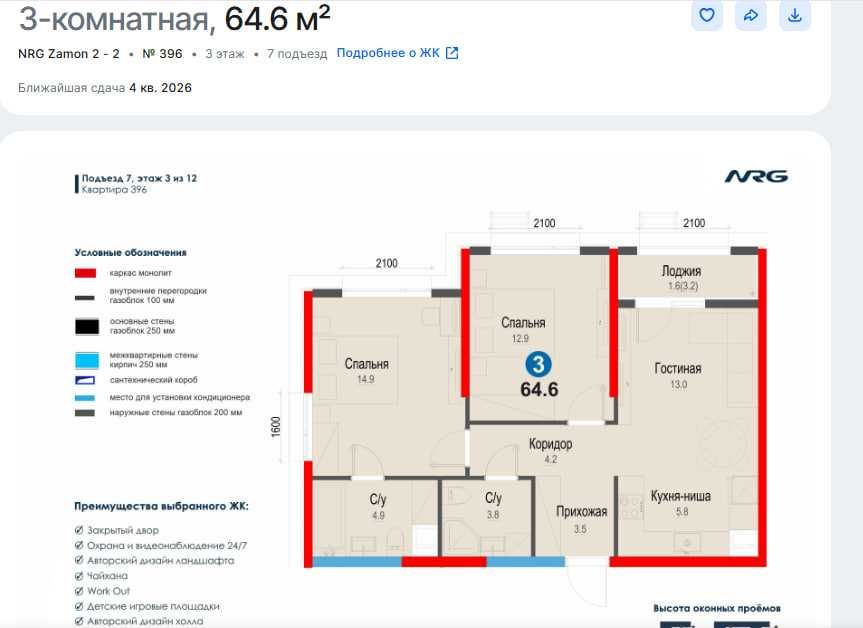 СРОЧНО 15%скидка,3ком кв-ра. Готова к быстрой СДЕЛКЕ,ИПОТЕКА 19750$(8