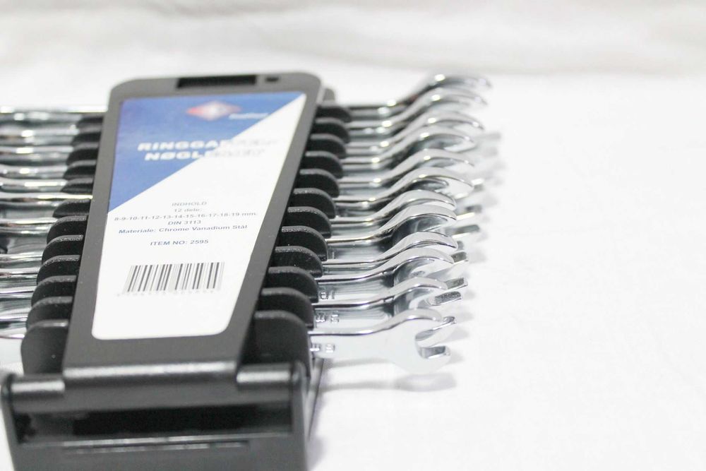 Trusa BATO 12 chei fixe inelare clicket inversor  8-19 chrome vanadium