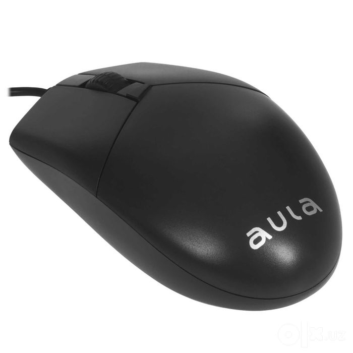 - Мышь офисная проводная AULA AM104 Black
