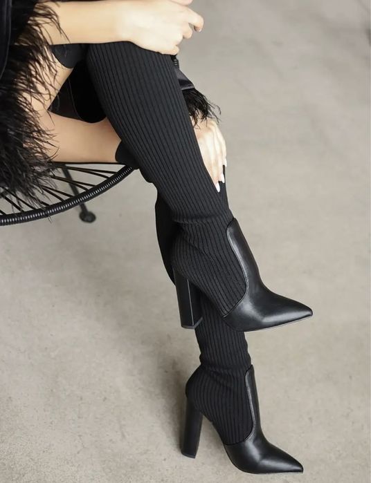 Демисезонные ботфорты чулки