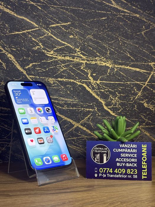 Iphone 15 Pro/128GB/2 ani Garantie Centrul de Telefoane/rate