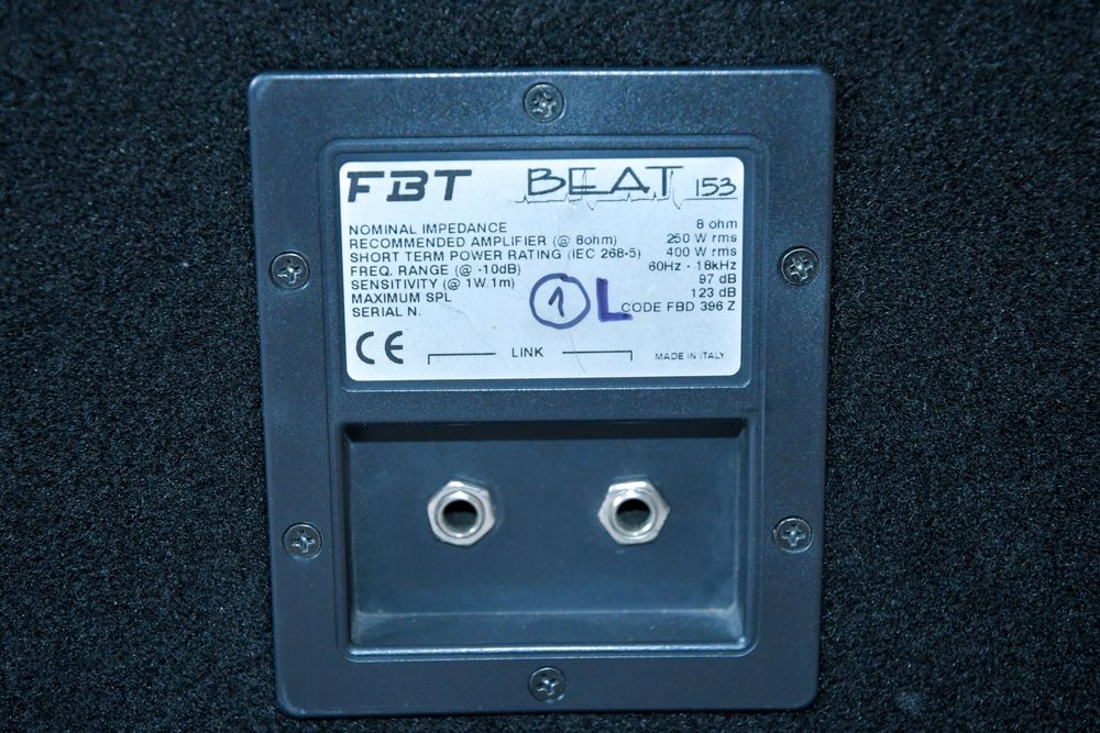 Boxe FBT 250w 3 căi 15 țoli 8 ohmi Dynacord RCF VL ieftin afacere Bucu