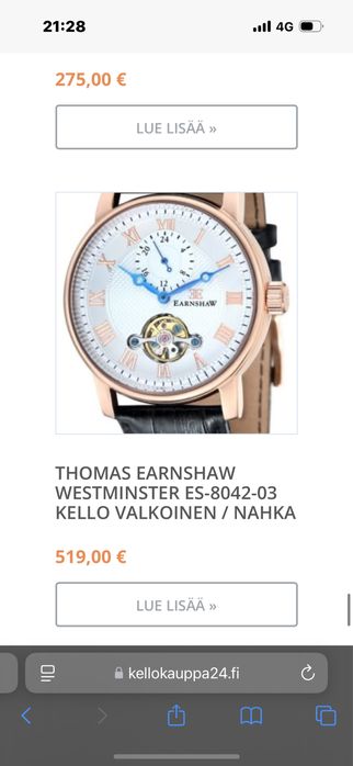 Ceas Thomas Earnshaw WESTMINSTER ES-8042