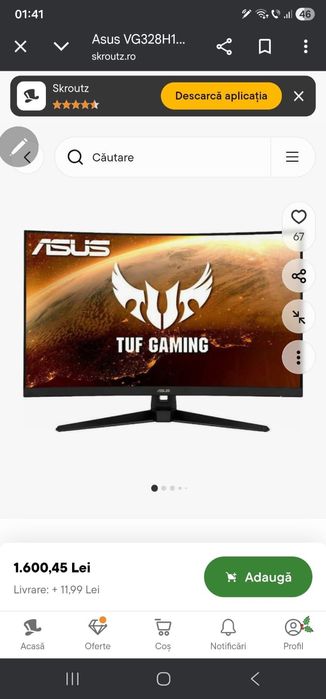 Monitor gaming curbat