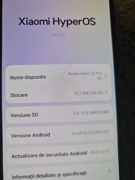 Telefon Xiaomi Note 12 pro