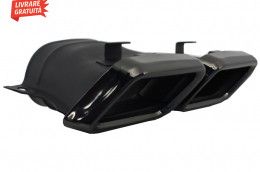 Difuzor Bara Spate Cu Ornamente tobe Negre Mercedes C-Class W205 S205
