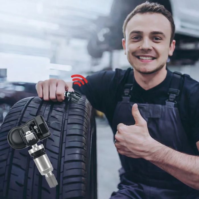 Нов TPMS сензор. Универсален датчик  за гуми. Включено програмирането на  датчика за гуми.