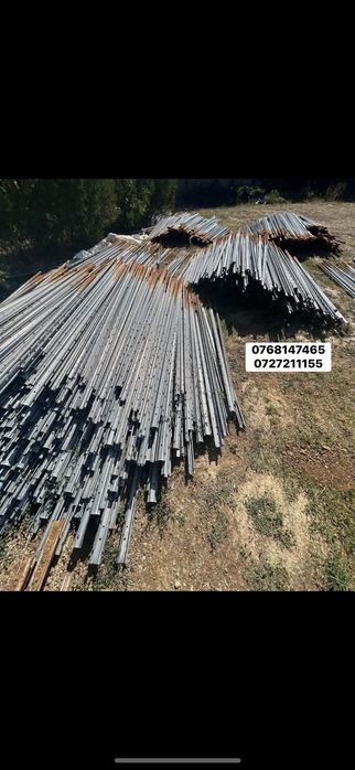 Vând spalieri stâlpi metalici zincati la 2.20/2.30/2.40 lungime cu grosimea de 2mm
