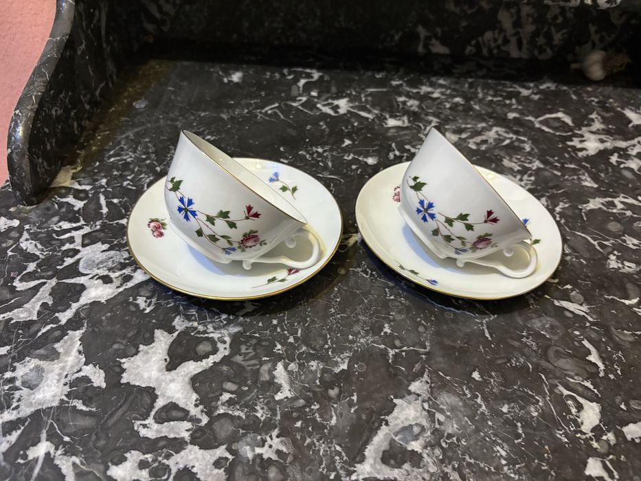 Set Farfurioară Vintage – Porțelan Fin Lourioux Foëcy
