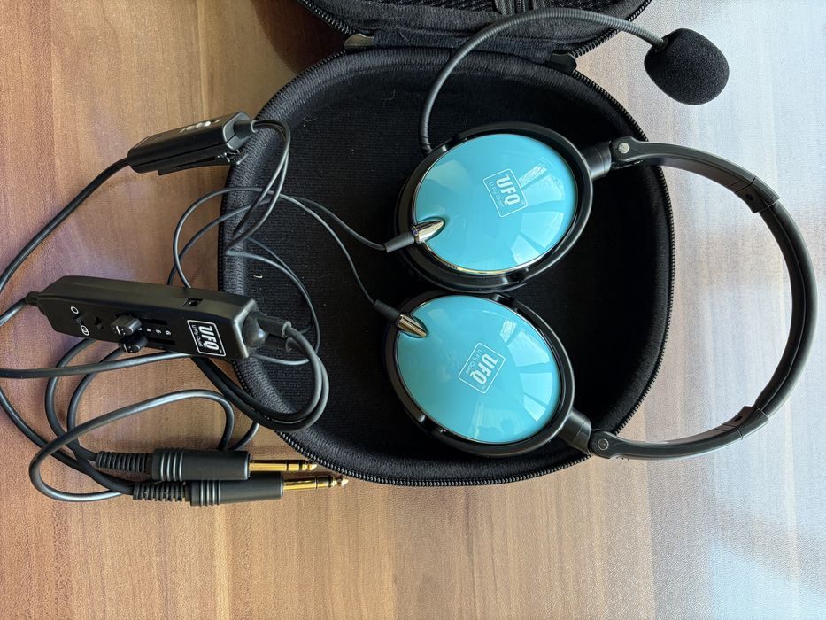 Casti aviatie UFQ , utilizate , stare buna