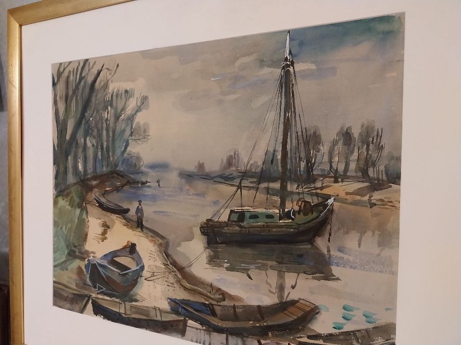 PAUL LÖFFLER (1920-1995) - Acuarelă impresionantă