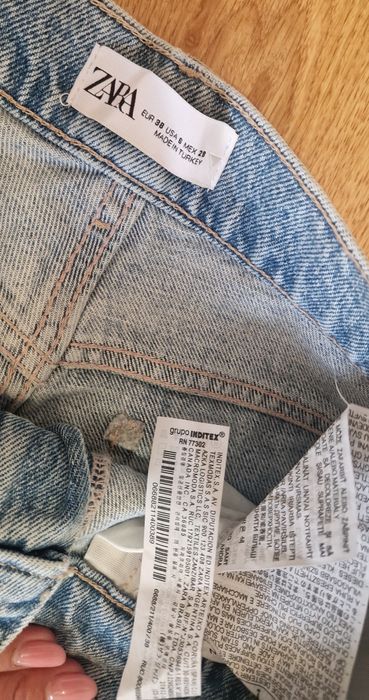 Jeans cu pietre Zara 38