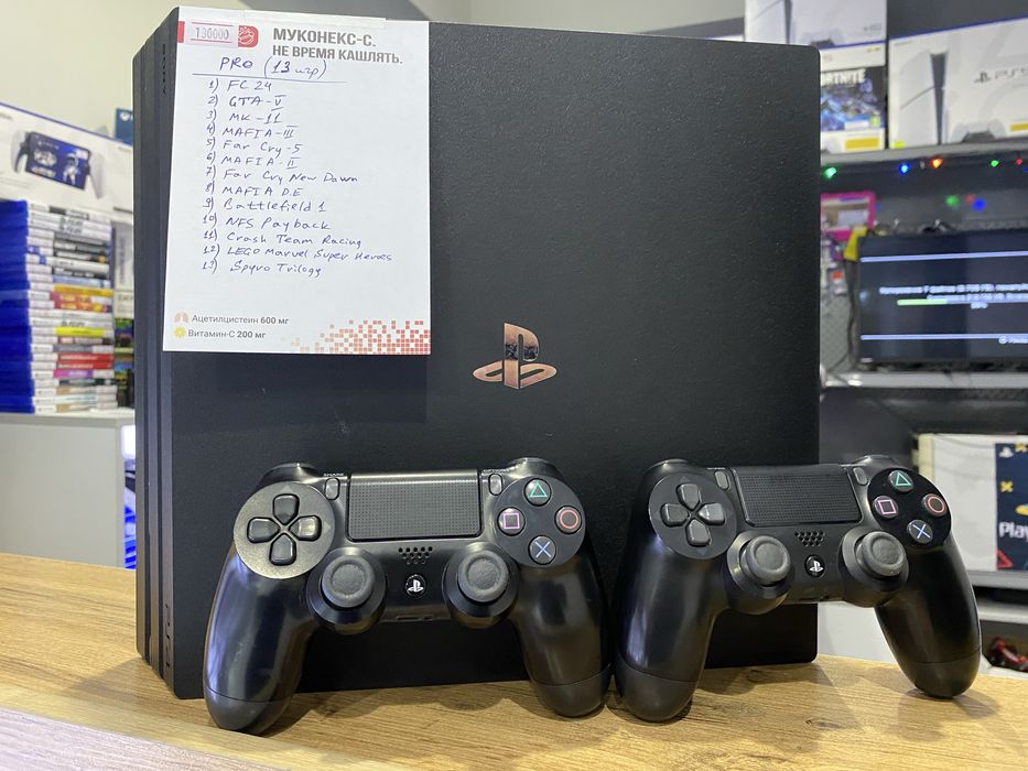 Продается Playstation 4 PRO 1TB +много игры