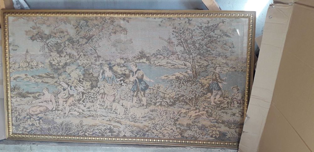 tapiserie veche Franta 200/107 cm - decor