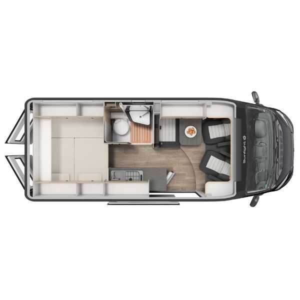 Autorulota Campervan Sunlight CLIFF 600X - automata