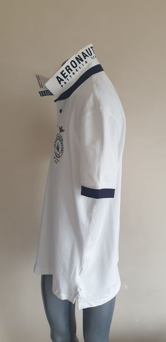 Aeronautica Militare Pique Cotton XL - 2XL НОВО ОРИГИНАЛ Мъжка Тениска