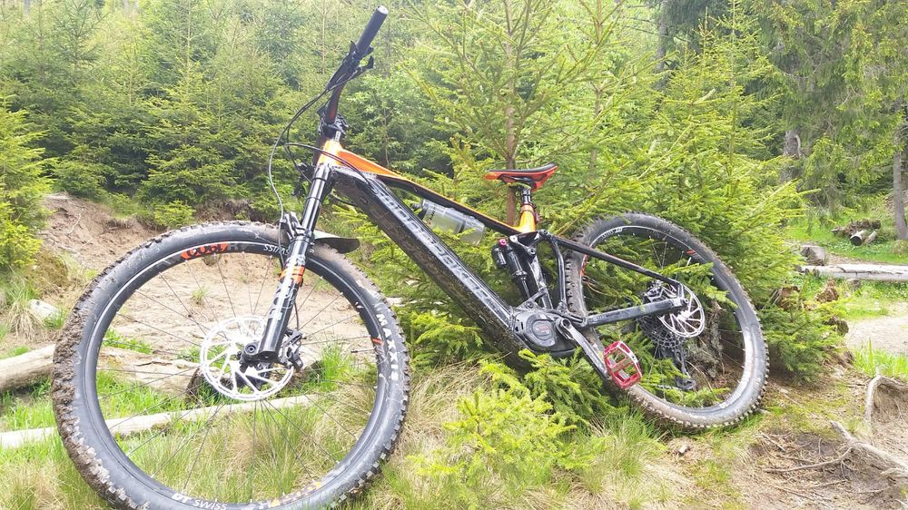 Bicicleta electrica Mondraker Crafty R 29" Negru/Portocaliu 2021