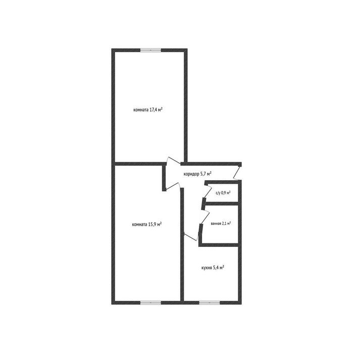 Продаётся 2 - комнатная квартира в районе ДСК