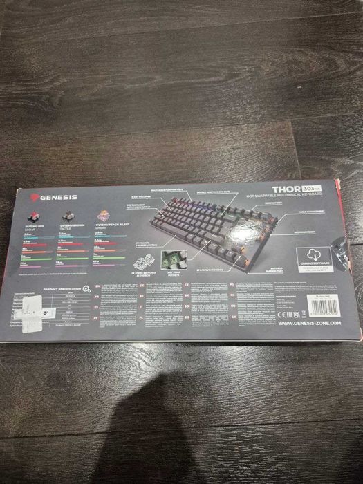 Механична клавиатура Genesis Thor 303 TKL – нова, неупотребявана