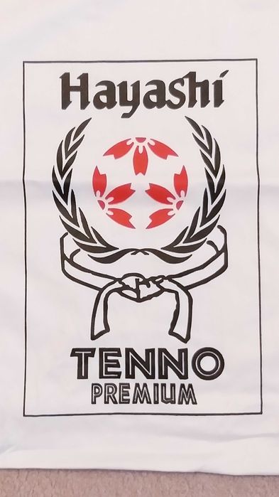 Sac sportiv arte martiale, alb, 40/60 cm.