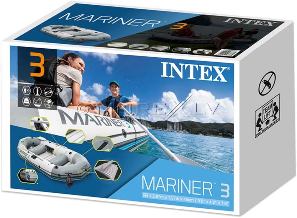 Надуваема лодка Intex Mariner 3, Капацитет 400 кг