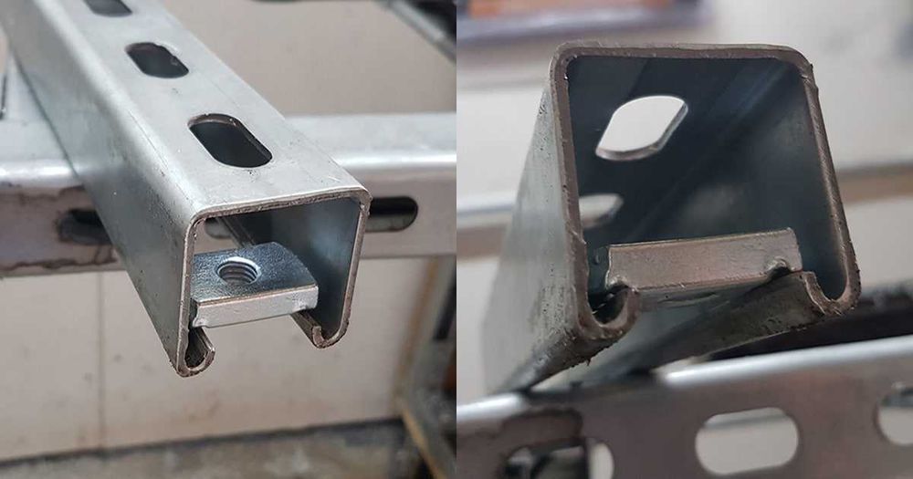 Профиль для Солнечный панелей -  С-профиль 41x41 L:3000 T:1,5 c profil