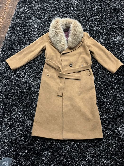 Palton damă cu blană naturală