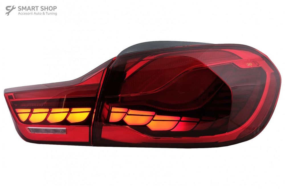 Stopuri OLED BMW Seria 4 F32 F33 F36 M4 F82 F83 (2013-03.2019) Rosu cu