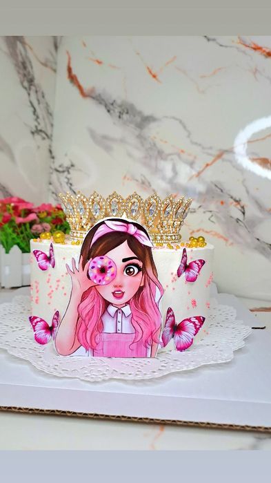 Торты.Торт с короной