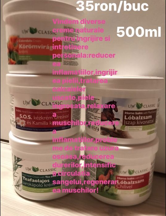 Creme bio naturale ingrijire si intretinere personala!