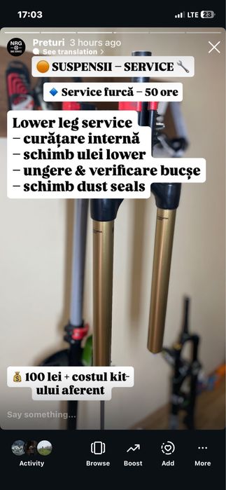 Reparatii/mentenanta biciclete