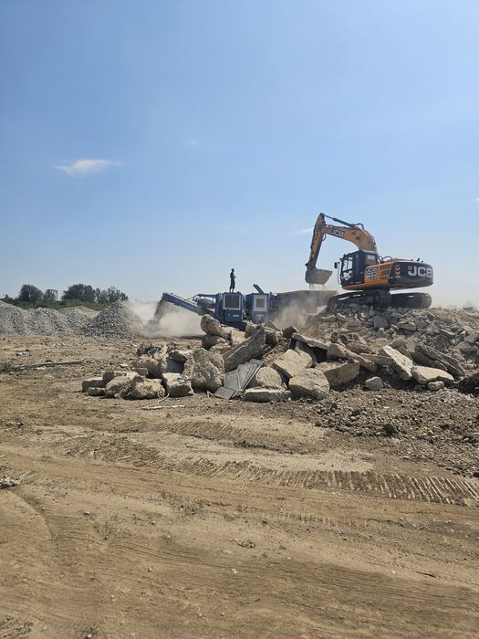 Beton concasat si utilajul de închiriat