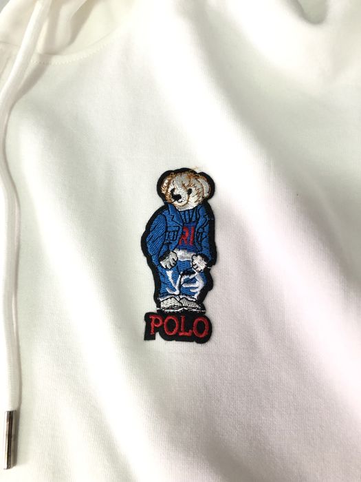 Hanorac Polo Bear Alb M