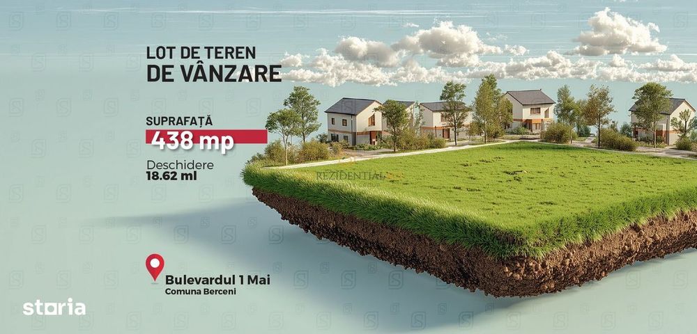Teren intravilan 438 mp, Str. Lacramioarei - Comuna Berceni