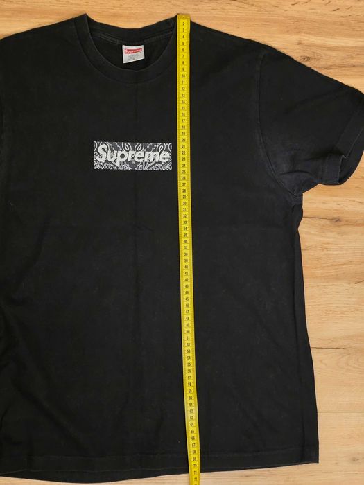 Tricou Supreme Bandana Box Logo Tee (FW19) Black on Black