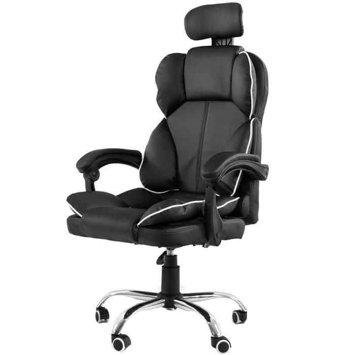 Scaun de birou directorial, negru, eR D L