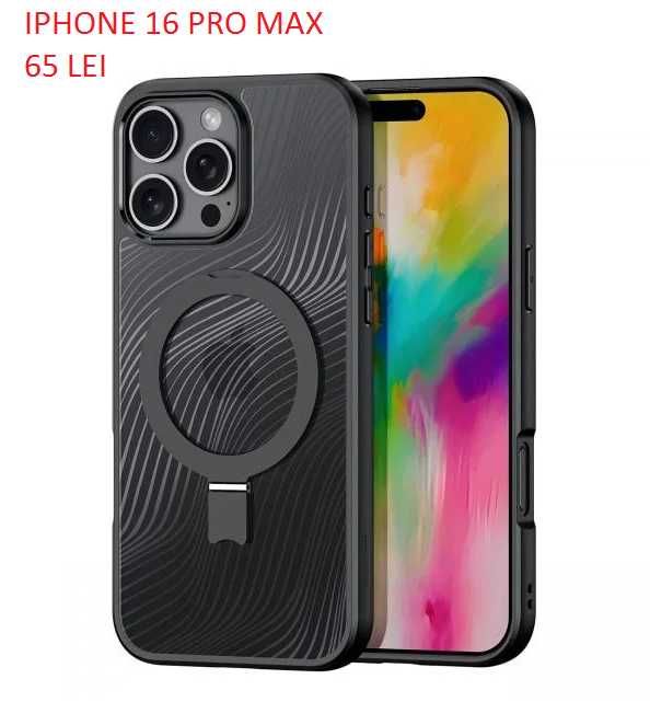 Huse premium S25 Ultra , Folii de sticla & iPhone 16 Pro/Pro Max