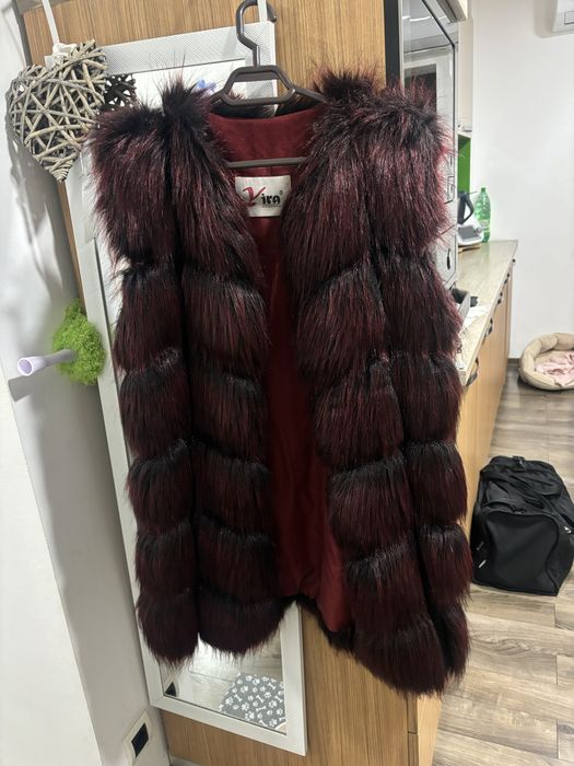 Vesta de blana artificiala