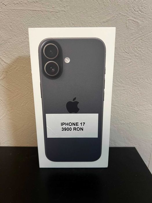 IPHONE 17 BLACK / SIGILAT / 256 GB / GARANTIE * Krom Amanet Margeanului *
