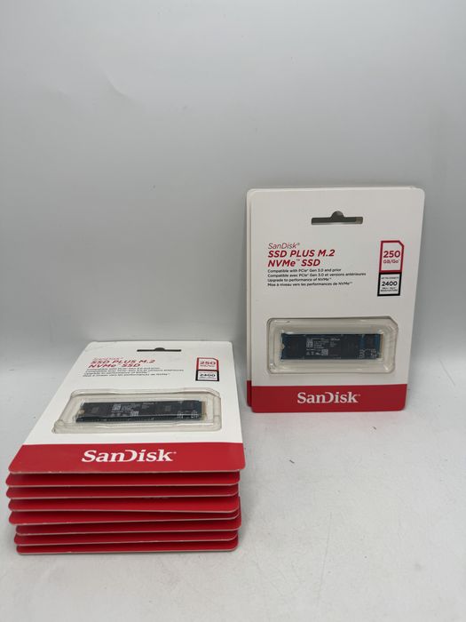 SanDisk SSD Plus 250GB M.2 NVMe Internal SSD Sigilat