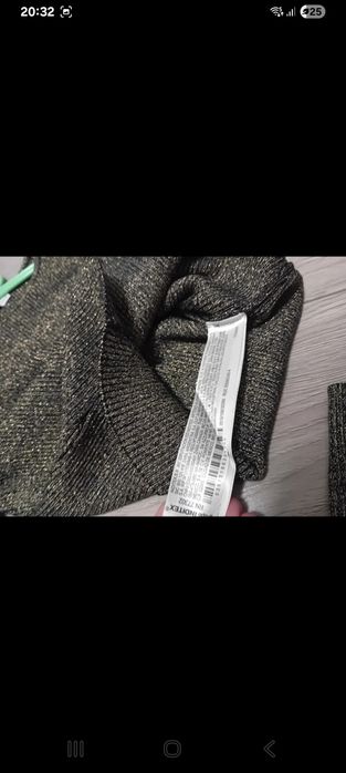 Bluza Zara scurta/top tricot cu maneca lunga