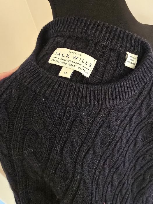 Pulover din lana merino pulover albastru inchis unisex