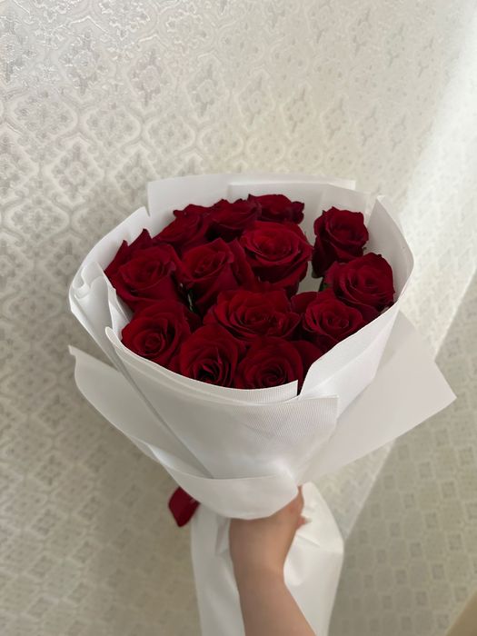 Цветы роза 15 шт
