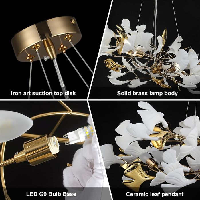 Lustra Candelabru LUXURY Golden VALERY 120x40cm