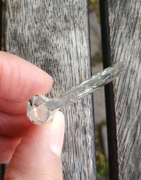 Iconita argintata din sticla sfant ortodox crestin suflata cu argint religie icoana