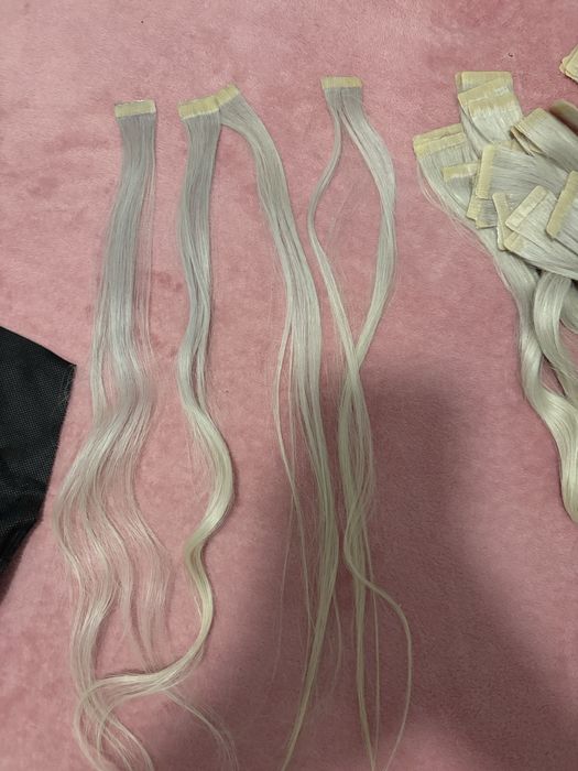 Extensii tape on din par natural rusesc