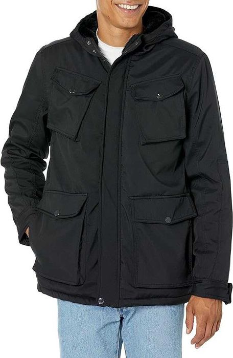 Утепленная мехом мужская куртка. Новая. Размер L