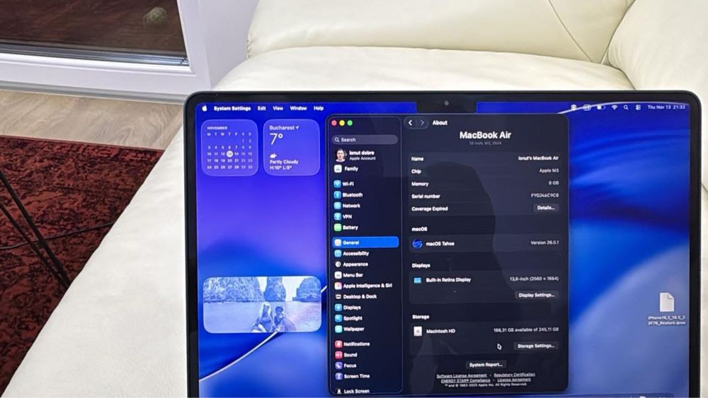 Macbook air M3 256 gb