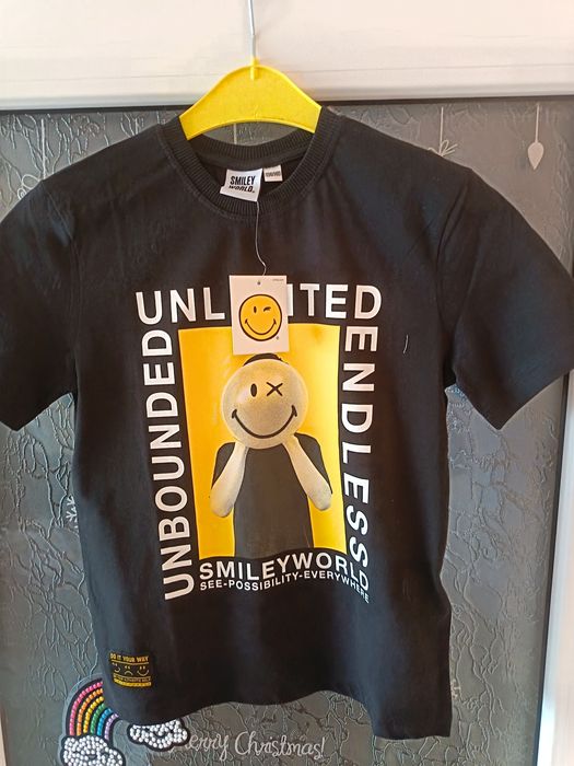 Tricou nou Smile copii marimea 134/140